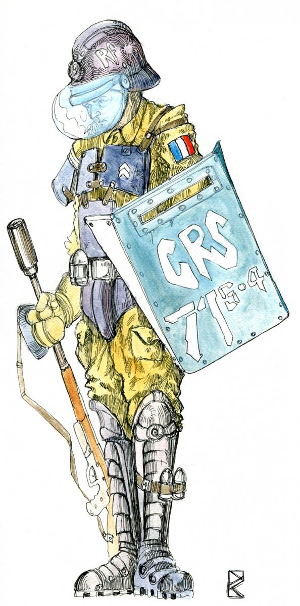 Un Crs En Uniforme De Couleur